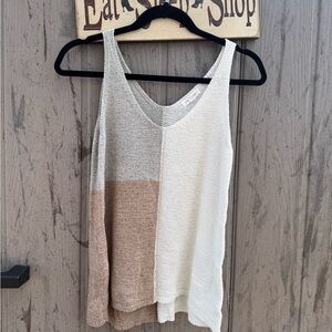 Blu Pepper Neutral Block Tank Top